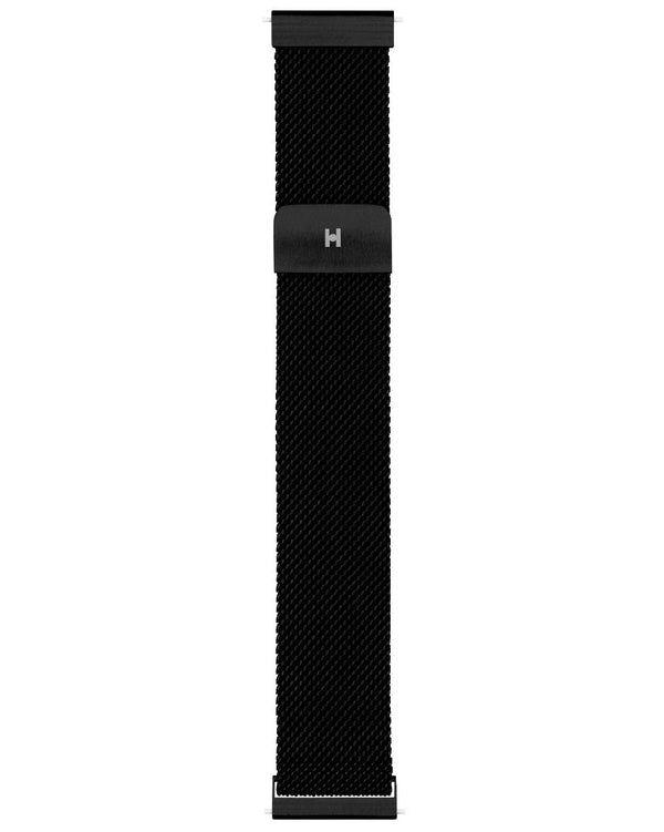 Hirsch Milanaise Black Stainless Steel Mesh Watch Bracelet - Holben's