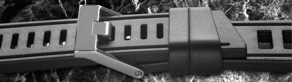ISOfrane Black Rubber Watch Strap | Holben's