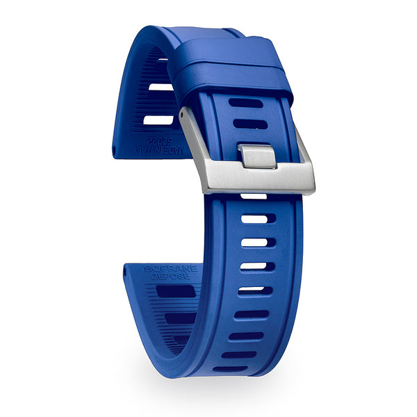 ISOfrane Royal Blue Rubber Watch Strap | Holben's