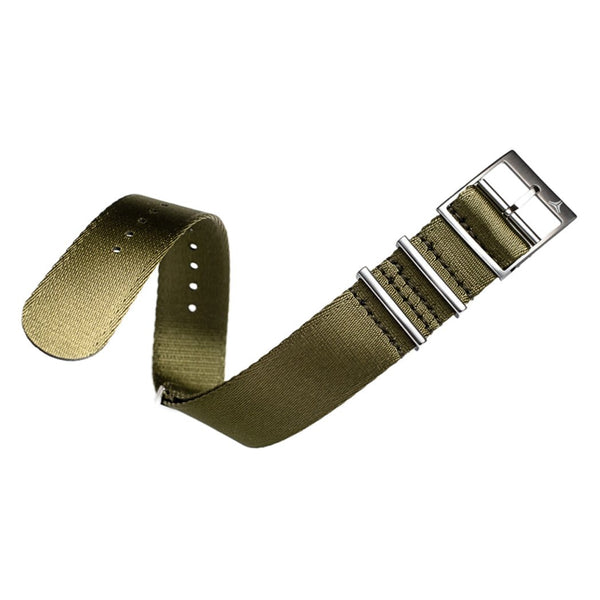 Synchron Seatbelt NATO Green Nylon Watch Strap | Holben's