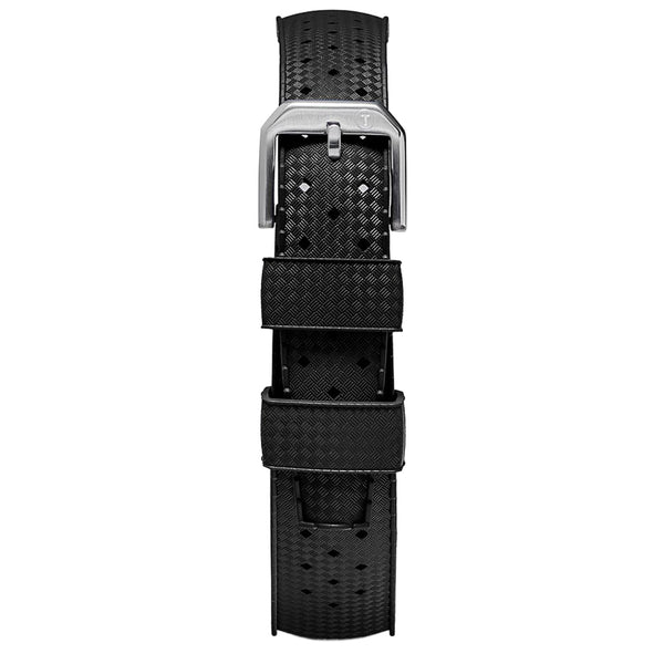 TROPIC Black Rubber Watch Strap | Holben's