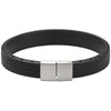 Bonetto Cinturini BON 4 Black Rubber Bracelet-Holben's