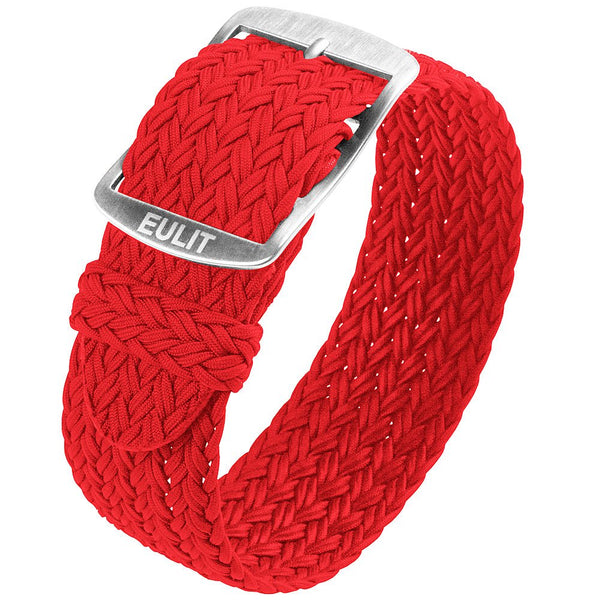 EULIT Perlon Atlantic Red Watch Strap - Holben's