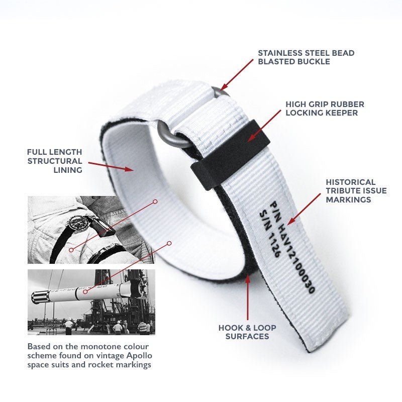 Haveston IVA Beta White Watch Strap - Holben's