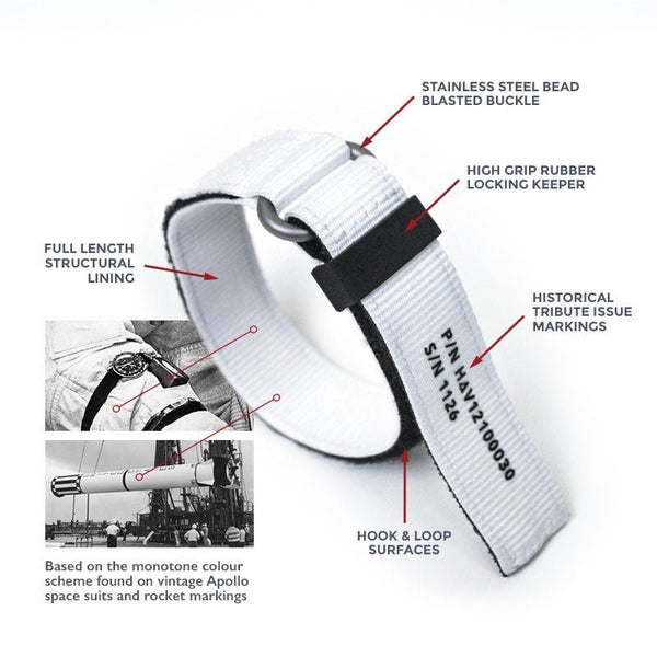 Haveston IVA Beta White Watch Strap - Holben's