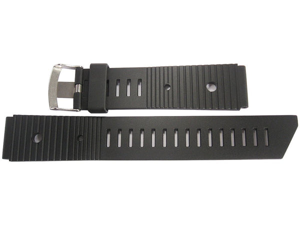 Bonetto Cinturini 281 Black Rubber Watch Strap - Holben's