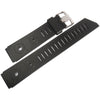 Bonetto Cinturini 281 Black Rubber Watch Strap - Holben's
