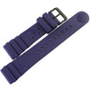 Bonetto Cinturini 284 Blue Rubber Watch Strap - Holben's Fine Watch Bands