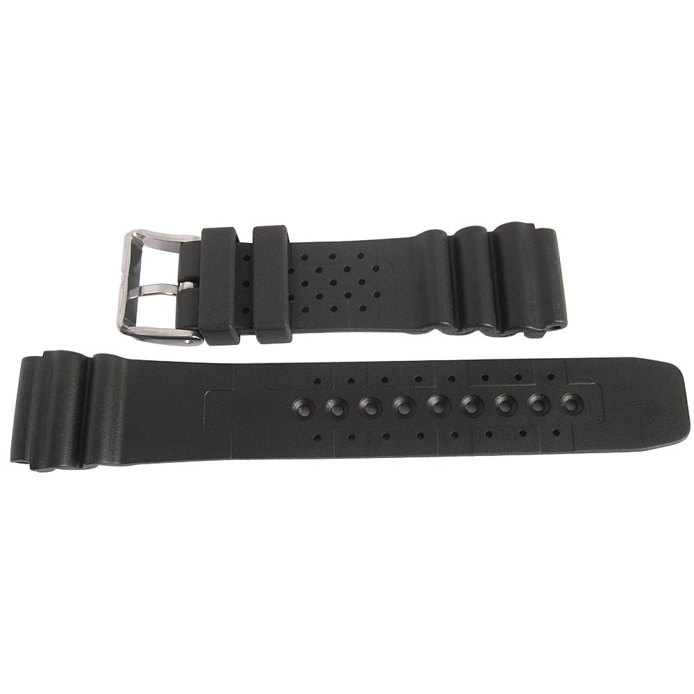 Bonetto Cinturini 285 Black Rubber Watch Strap - Holben's