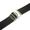 Bonetto Cinturini 300D Black Rubber Watch Strap - Holben's Fine Watch Bands