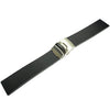 Bonetto Cinturini 300D Black Rubber Watch Strap - Holben's
