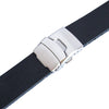 Bonetto Cinturini 300L Black Rubber Watch Strap-Holben's Fine Watch Bands