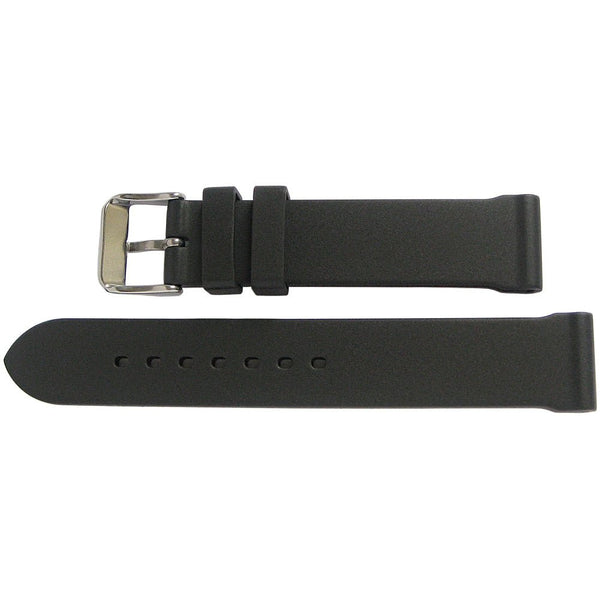 Bonetto Cinturini 306 Black Rubber Watch Strap - Holben's
