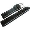 Bonetto Cinturini 325 Black Rubber Watch Strap - Holben's