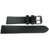 Bonetto Cinturini 326 Black Rubber Watch Strap - Holben's