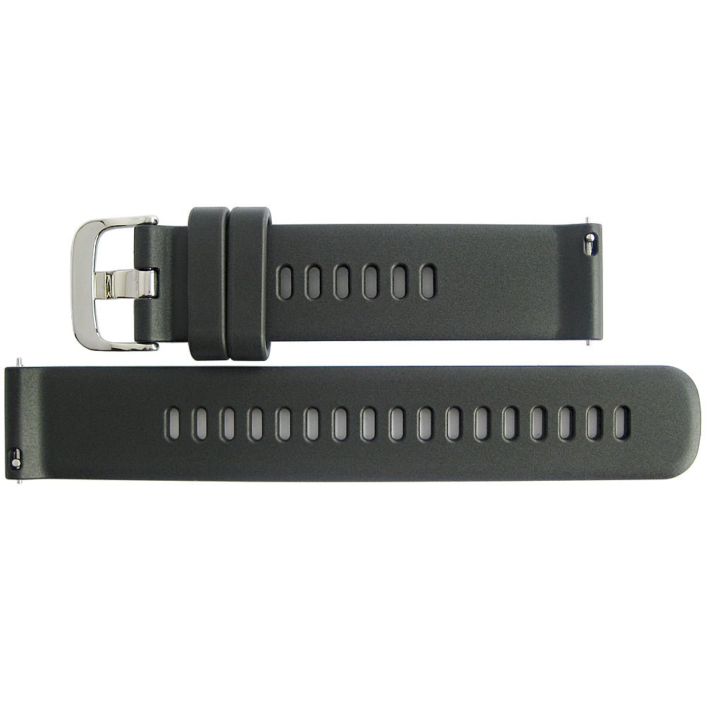 Bonetto Cinturini 330 Quick Release Black Rubber Watch Strap - Holben's