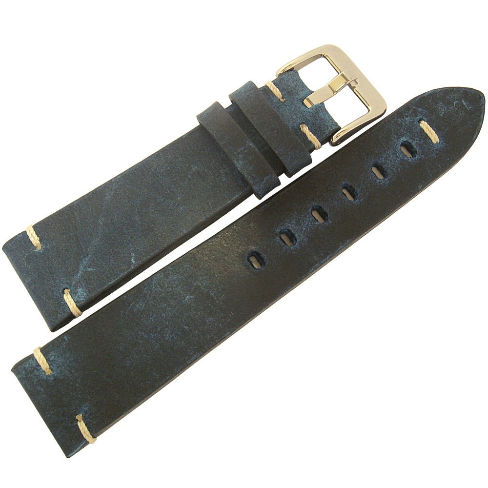 ColaReb Firenze Blue Leather Watch Strap - Holben's