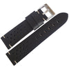 ColaReb Racing Black Leather Watch Strap - Holben's