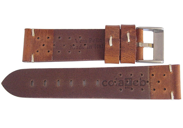 ColaReb Racing Brown Leather Watch Strap - Holben's