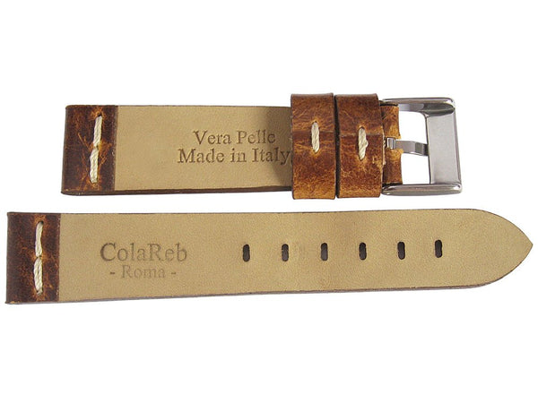 ColaReb Roma Brown Leather Watch Strap - Holben's