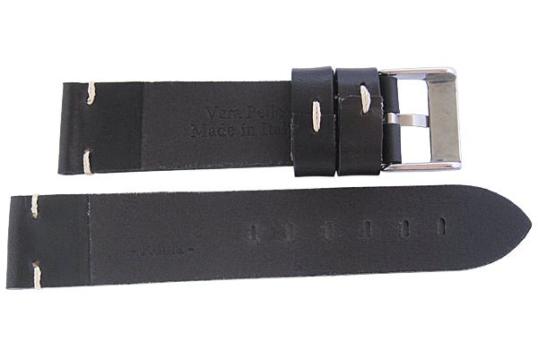 ColaReb Siena Black Leather Watch Strap - Holben's