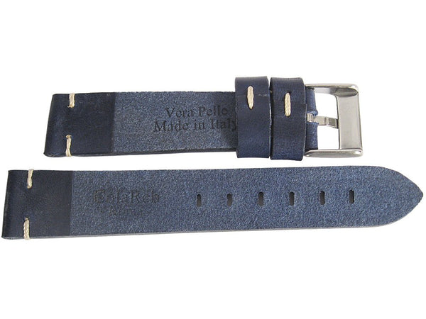 ColaReb Siena Blue Leather Watch Strap - Holben's