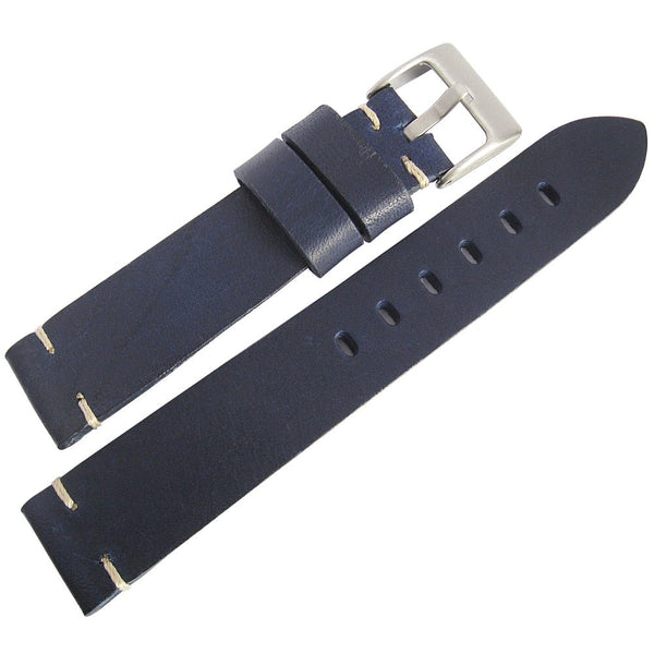 ColaReb Siena Blue Leather Watch Strap - Holben's