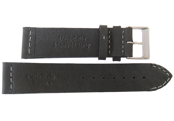 ColaReb Venezia Black Leather Watch Strap - Holben's Fine Watch Bands