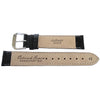 DeBeer Ostrich-Grain Leather Watch Strap Black-Holben's