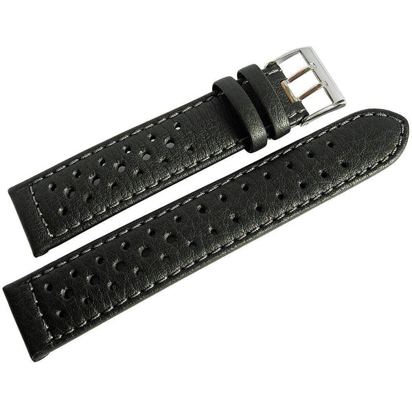 Di-Modell Rallye Black Leather Watch Strap-Holben's