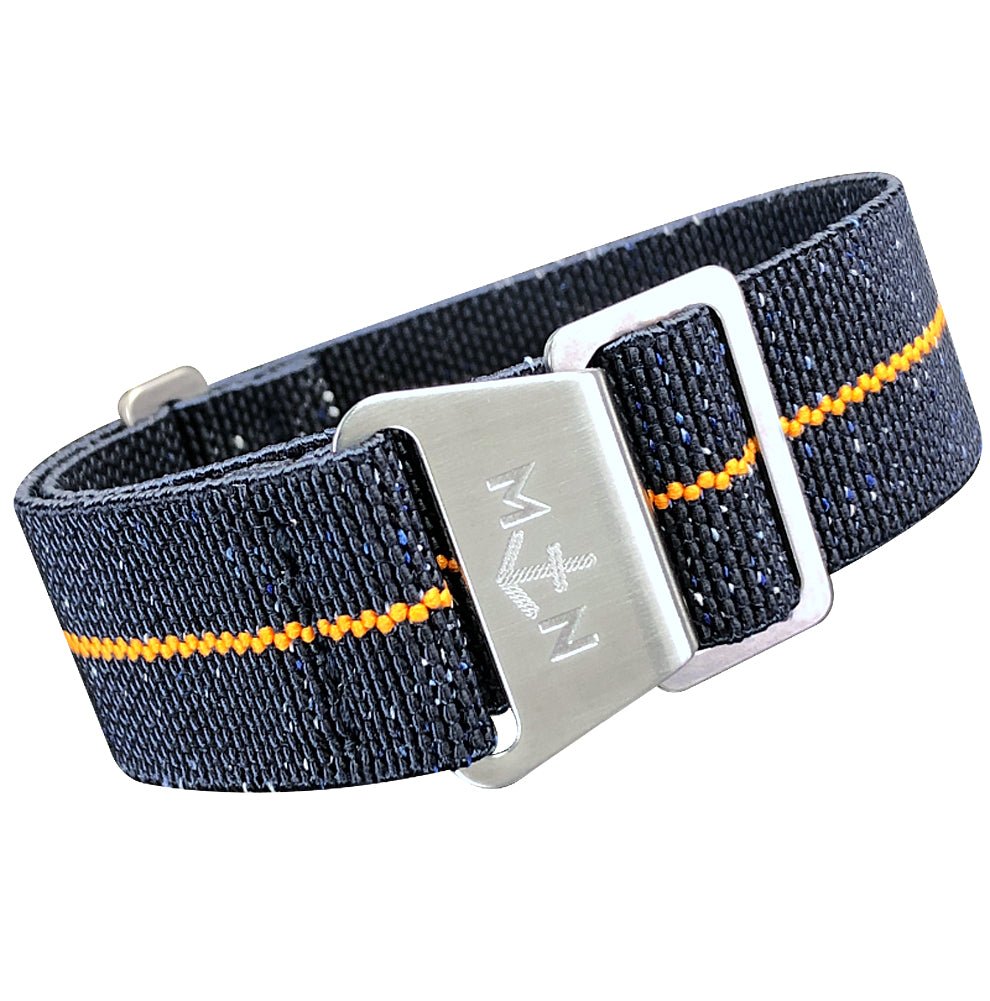 Erika's Originals Denim Indigo Orange MN Watch Strap | Holben's