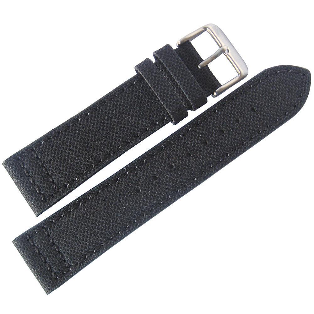 Eulit Canvas Watch Strap Black-Holben's