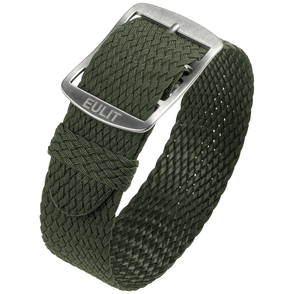 EULIT Perlon Baltic Green Watch Strap - Holben's