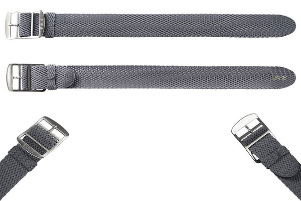 EULIT Perlon Baltic Grey Watch Strap - Holben's