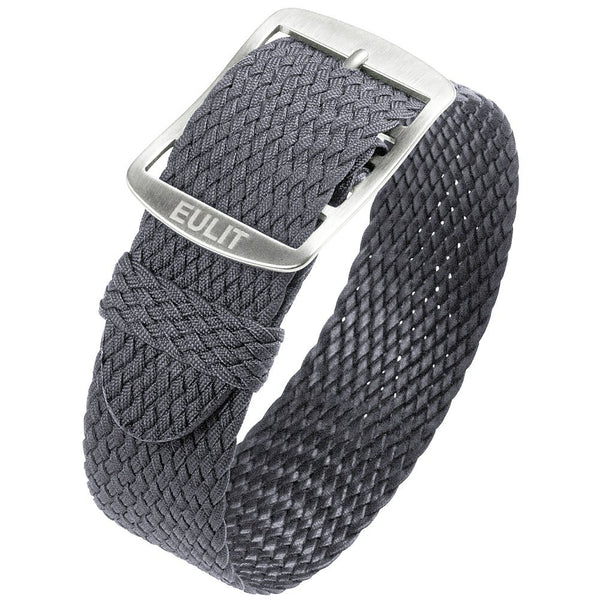 EULIT Perlon Baltic Grey Watch Strap - Holben's