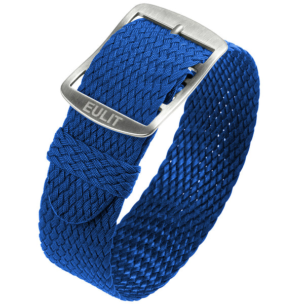 EULIT Perlon Baltic Royal Blue Watch Strap - Holben's Fine Watch Bands
