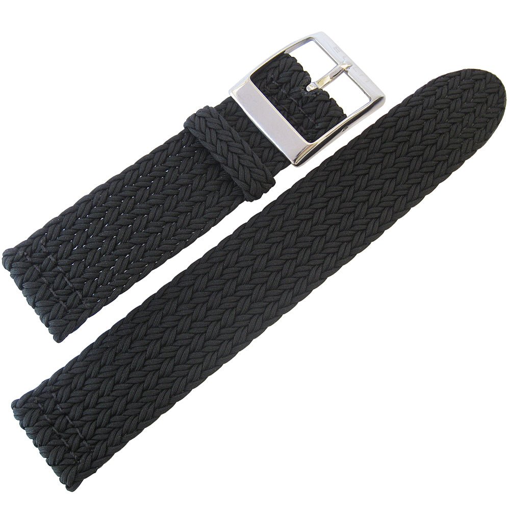 EULIT Perlon Palma Pacific Black Watch Strap - Holben's