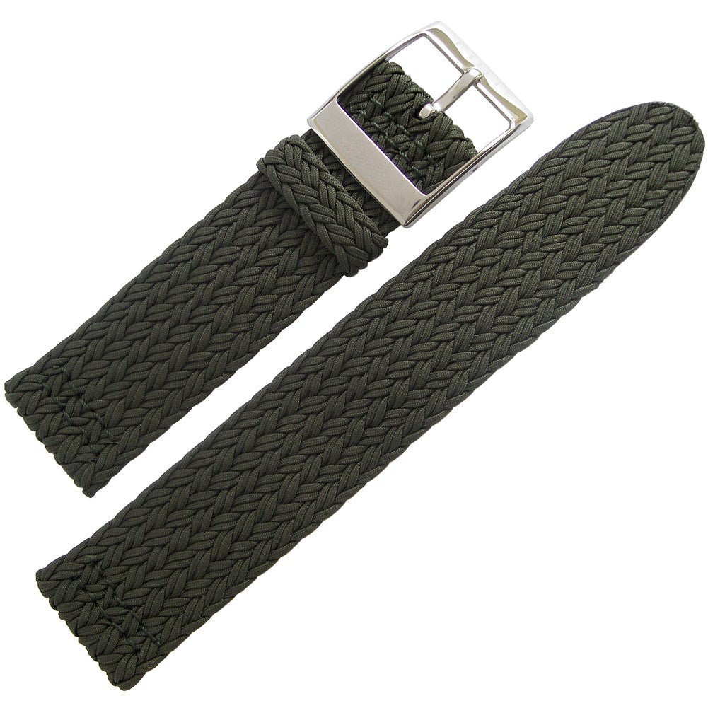EULIT Perlon Palma Pacific Green Watch Strap - Holben's