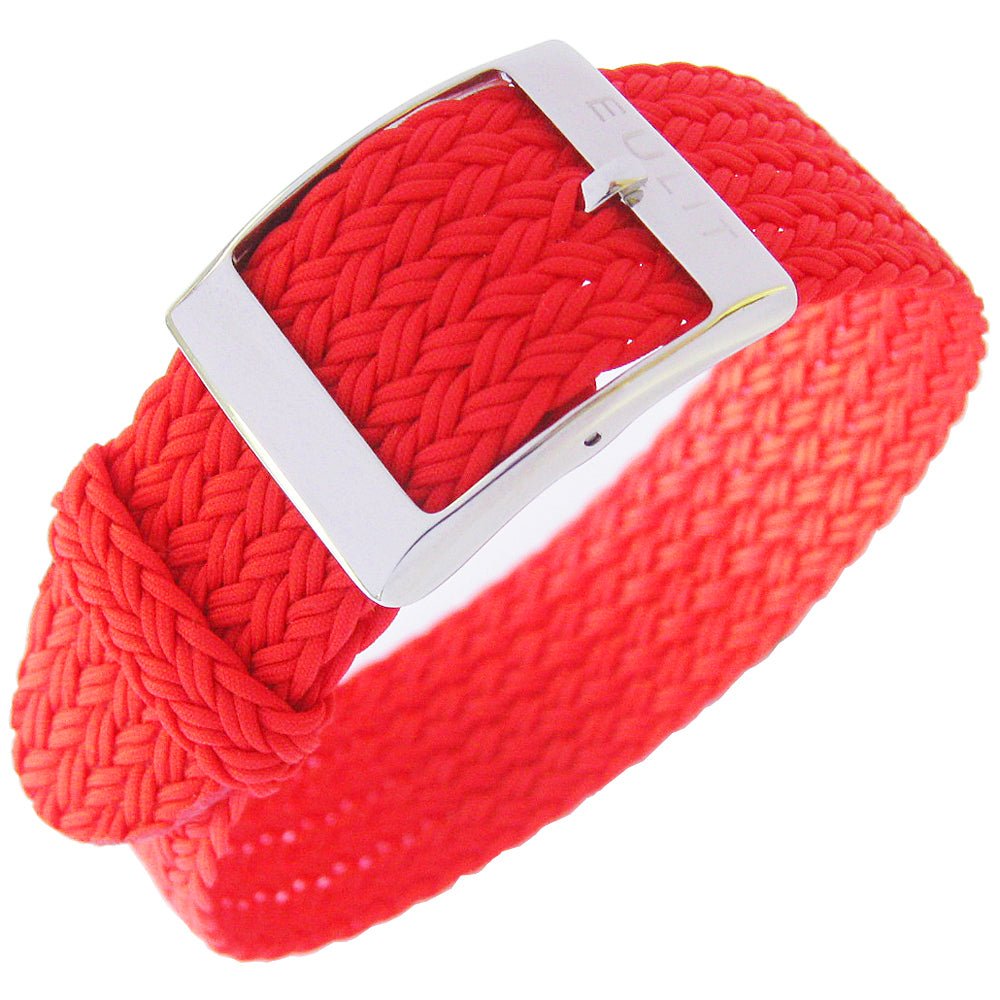 EULIT Perlon Palma Red Watch Strap - Holben's