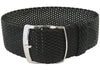 EULIT Perlon Panama Black Watch Strap - Holben's