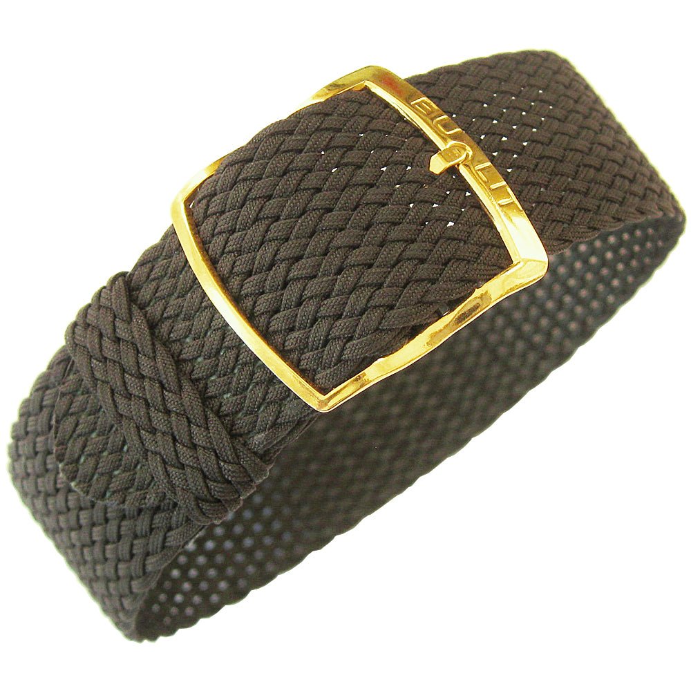 EULIT Perlon Panama Brown Watch Strap - Holben's