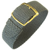 EULIT Perlon Panama Grey Watch Strap - Holben's