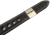 Eulit Racing Leather Watch Strap Black Contrast-Stitch-Holben's