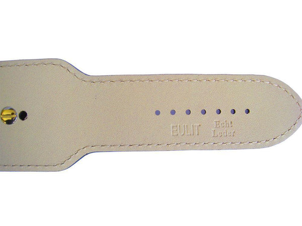 Eulit Riveted Buffalo Cuff Leather Watch Strap Black-Holben's