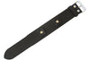 Eulit Riveted Buffalo-Grain Cuff Leather Watch Strap Black-Holben's
