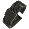 EULIT Stalux Milanese Mesh Black PVD Watch Bracelet - Holben's