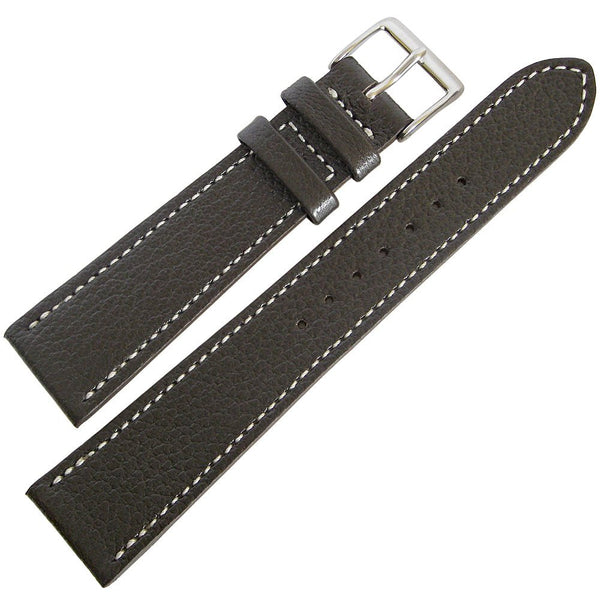 Fluco Biarritz Brown Goatskin Leather Watch Strap - Holben's