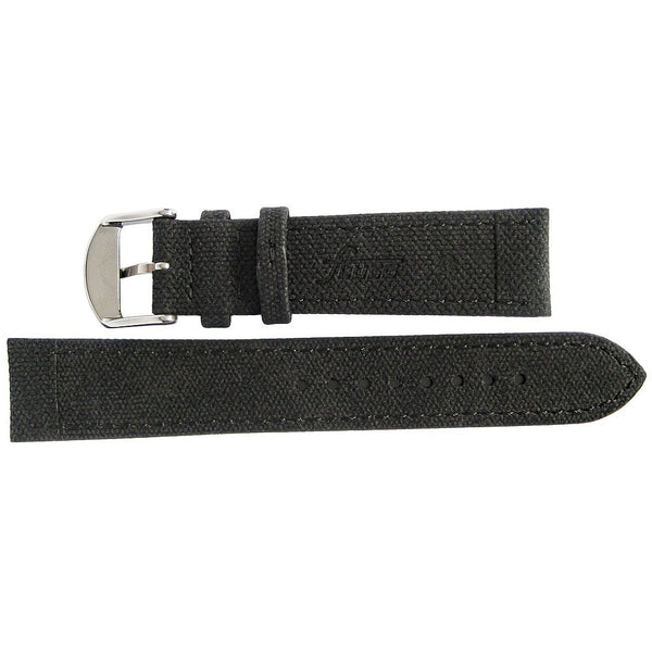Fluco Canvas Black Vegan Watch Strap | Holben's