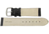 Fluco Chiara Crocodile Leather Watch Strap Black | Holben's