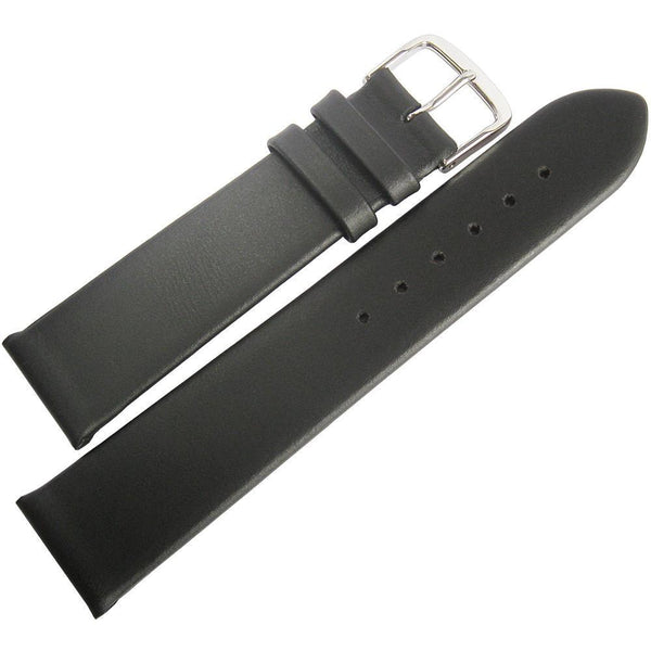Fluco Consul Leather Watch Strap Black-Holben's
